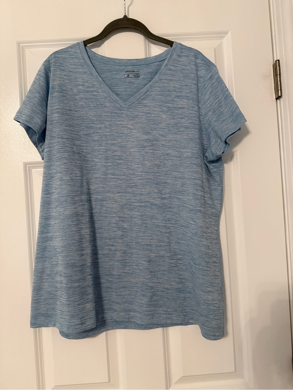 Eddie Bauer | Blue and White Stripe Short Sleeve Top | Size 2XL